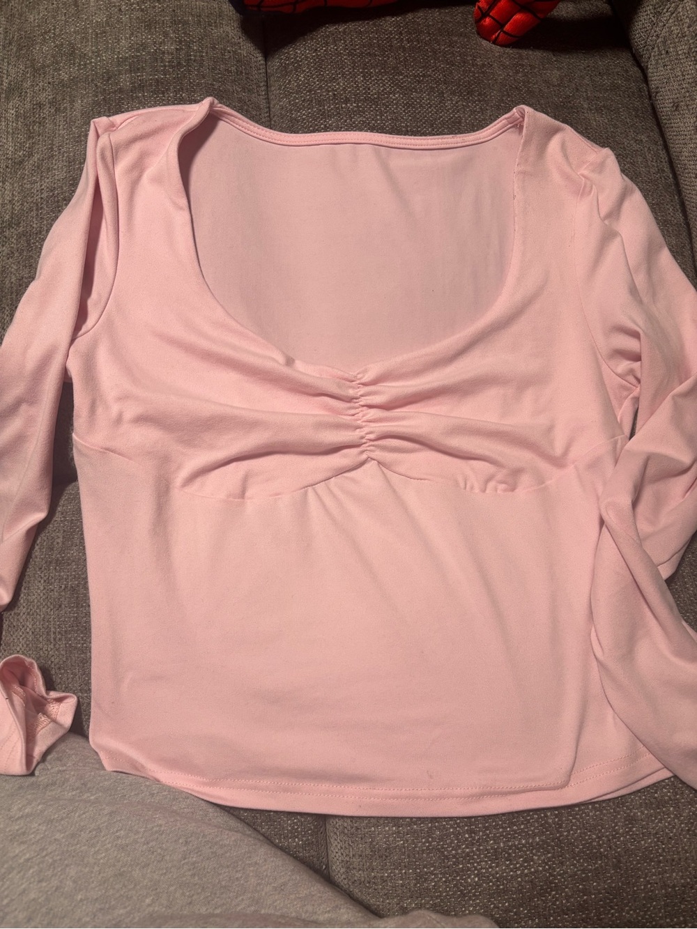 Pink long sleeve top